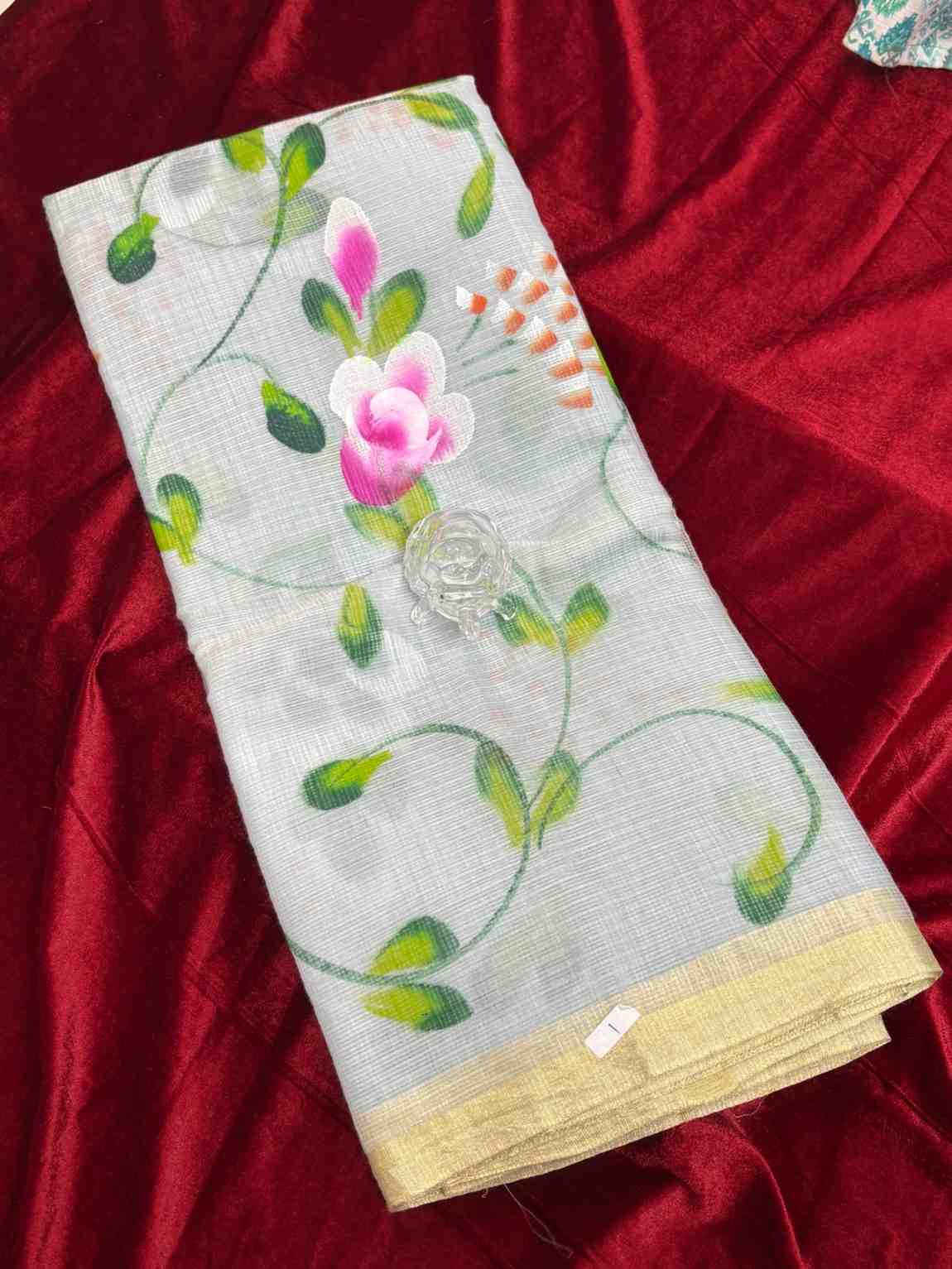Mix Kota Handpaint Saree