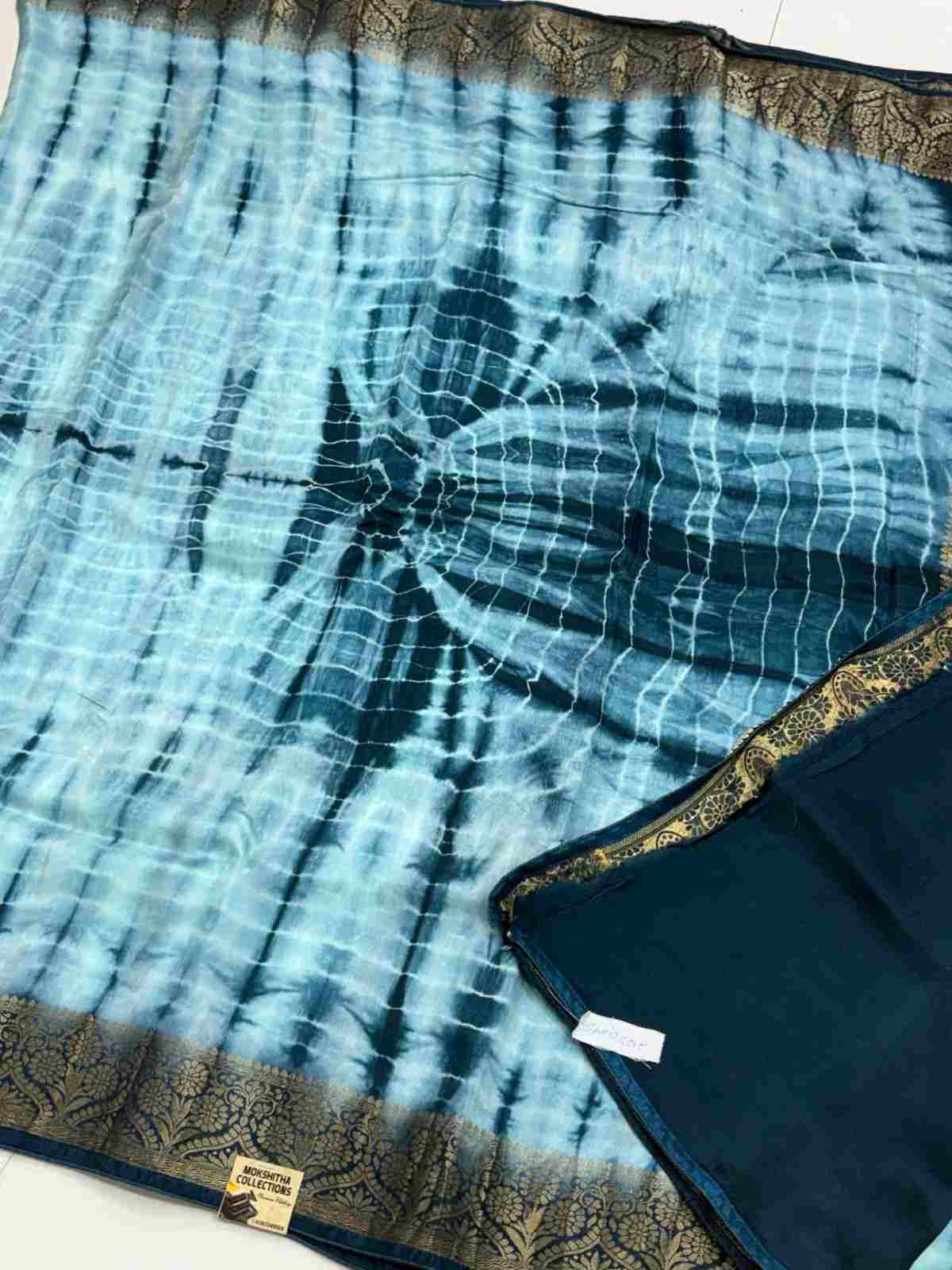 Dola Crepe Shibori Saree