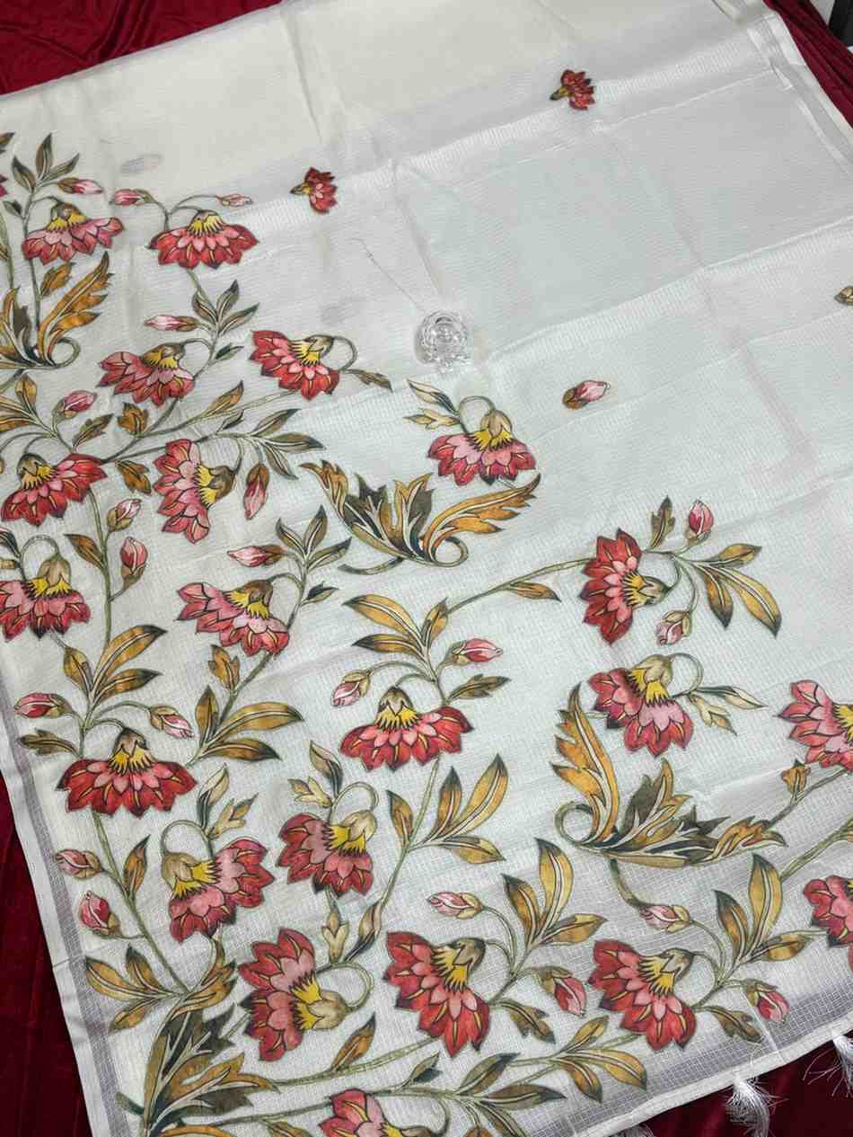 Mix Kota Appliqué work Sarree