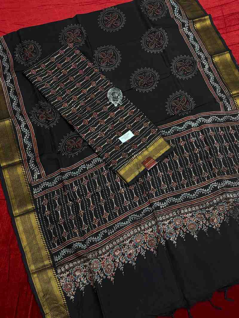 Ajrak Chennuri Silk Material