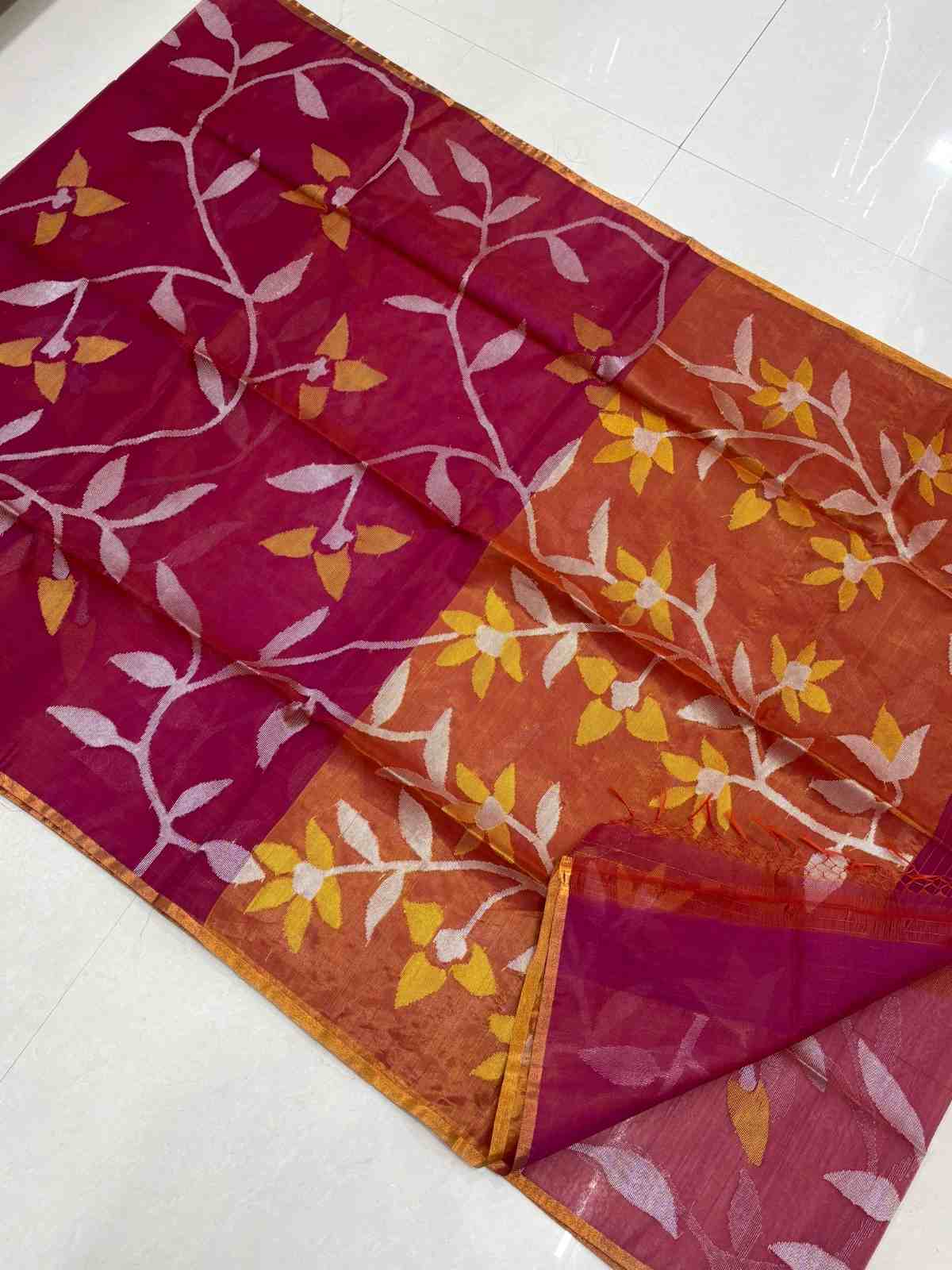 Pure Muslin Jamdani Saree