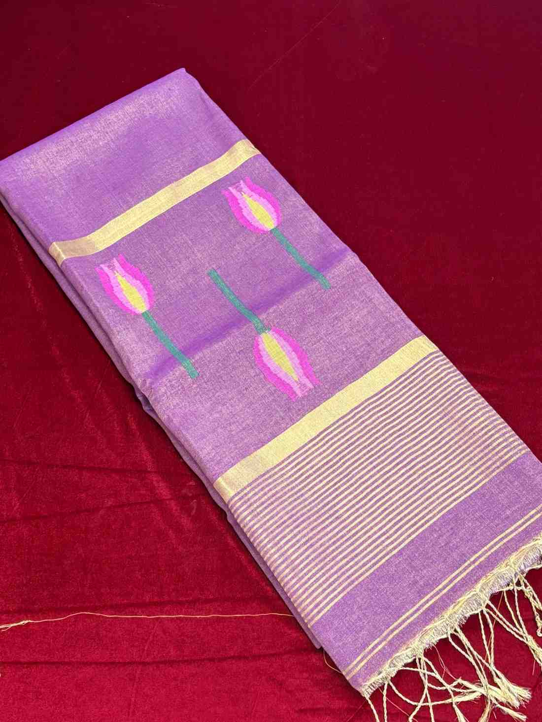 Handloom Lenin Tissue Jamdani 