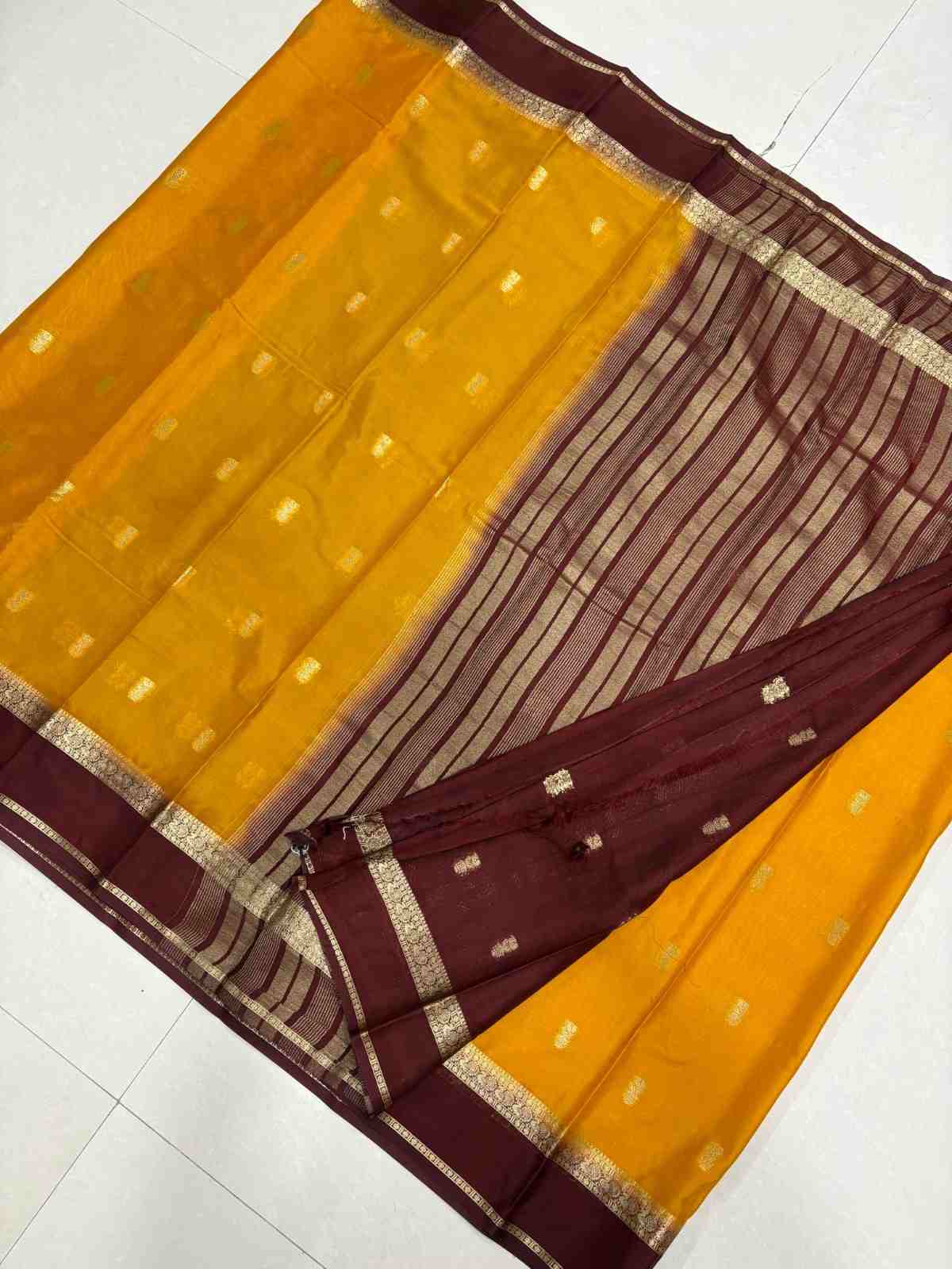Mustard yellow with Snuff Border