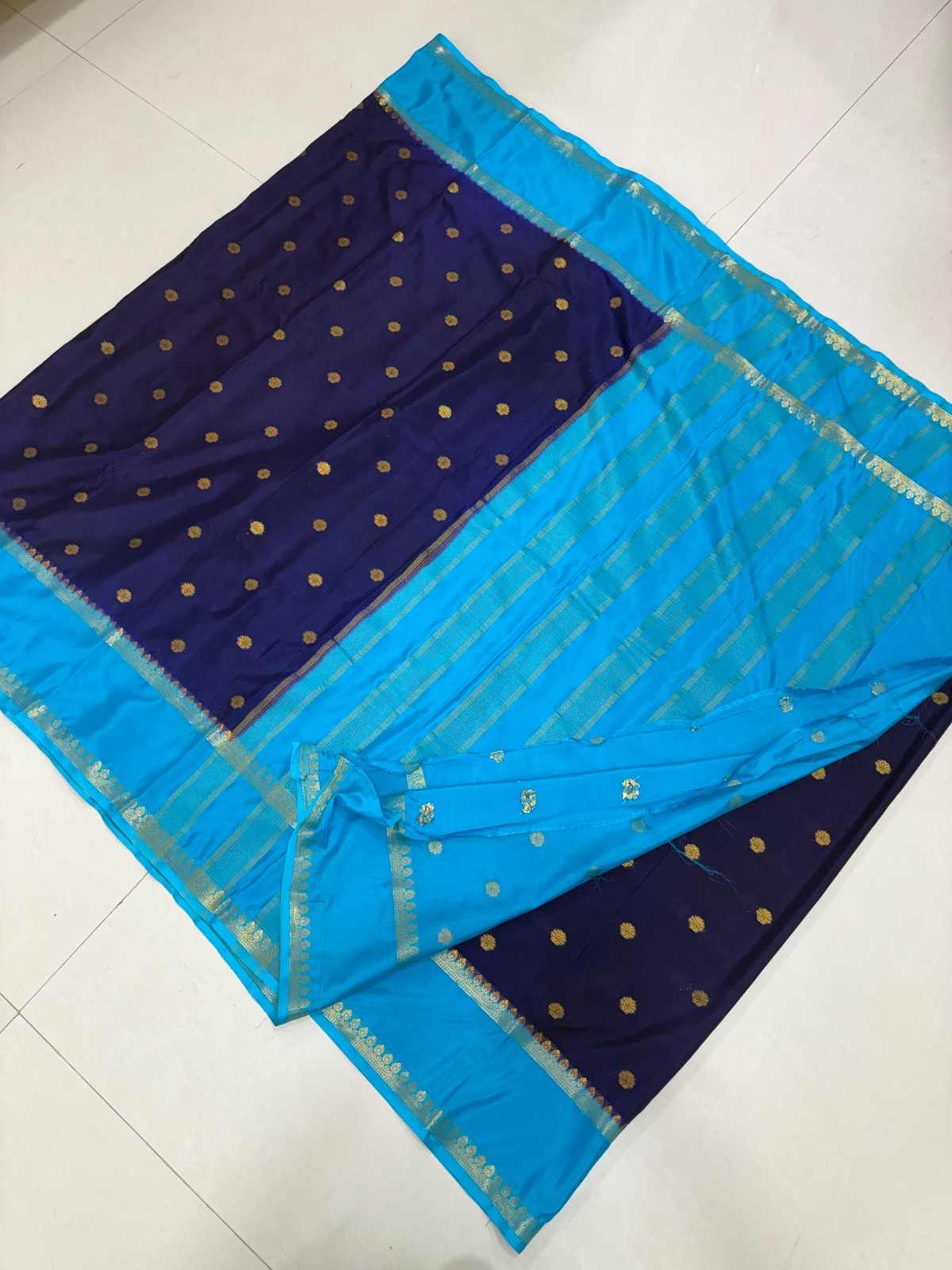 Semi Mysore Silk Checks