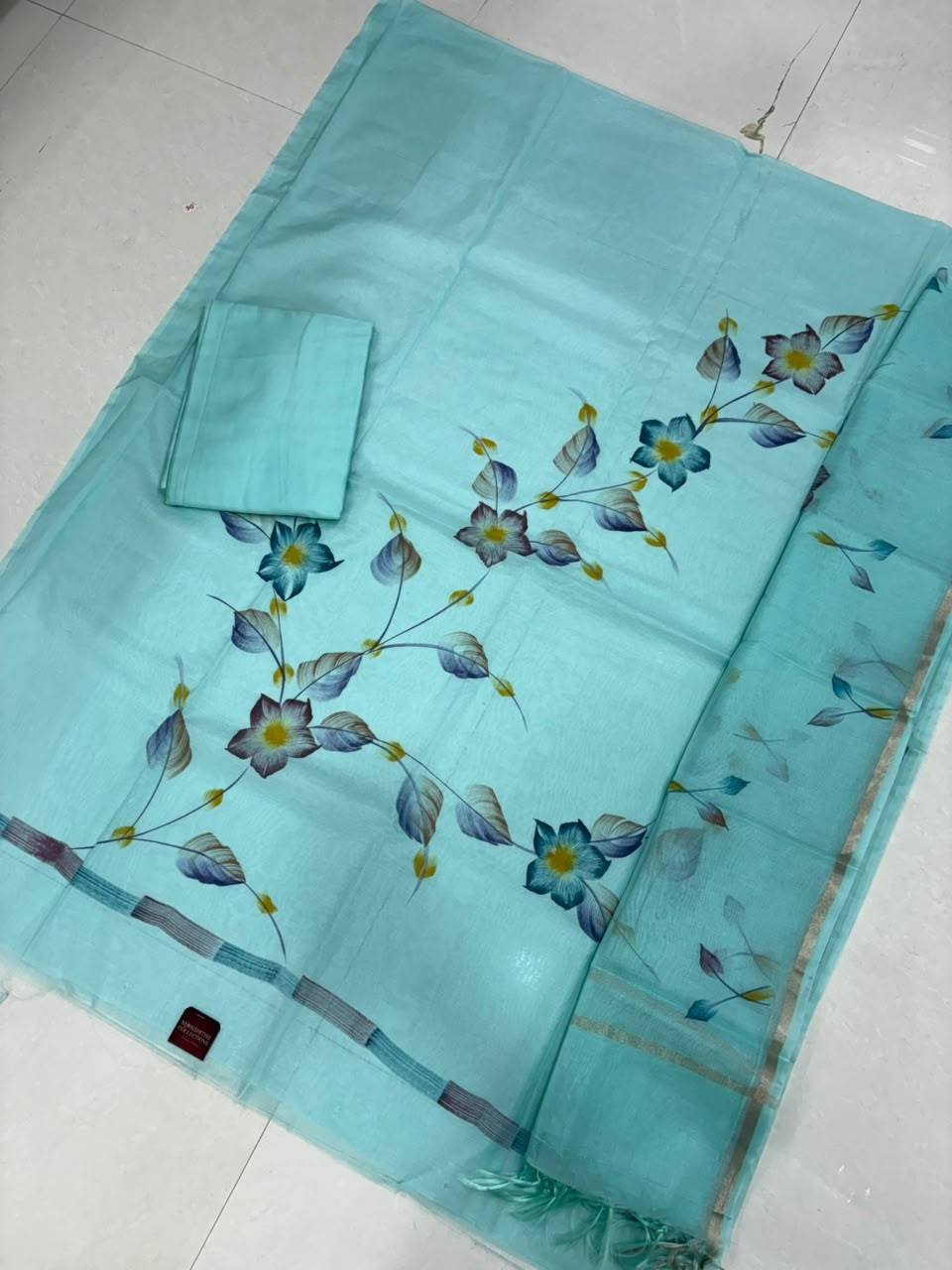 CHENDARI HANDPAINTED DRESS