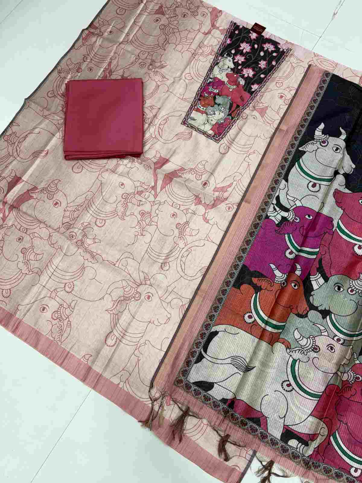 Cream with blush pink 