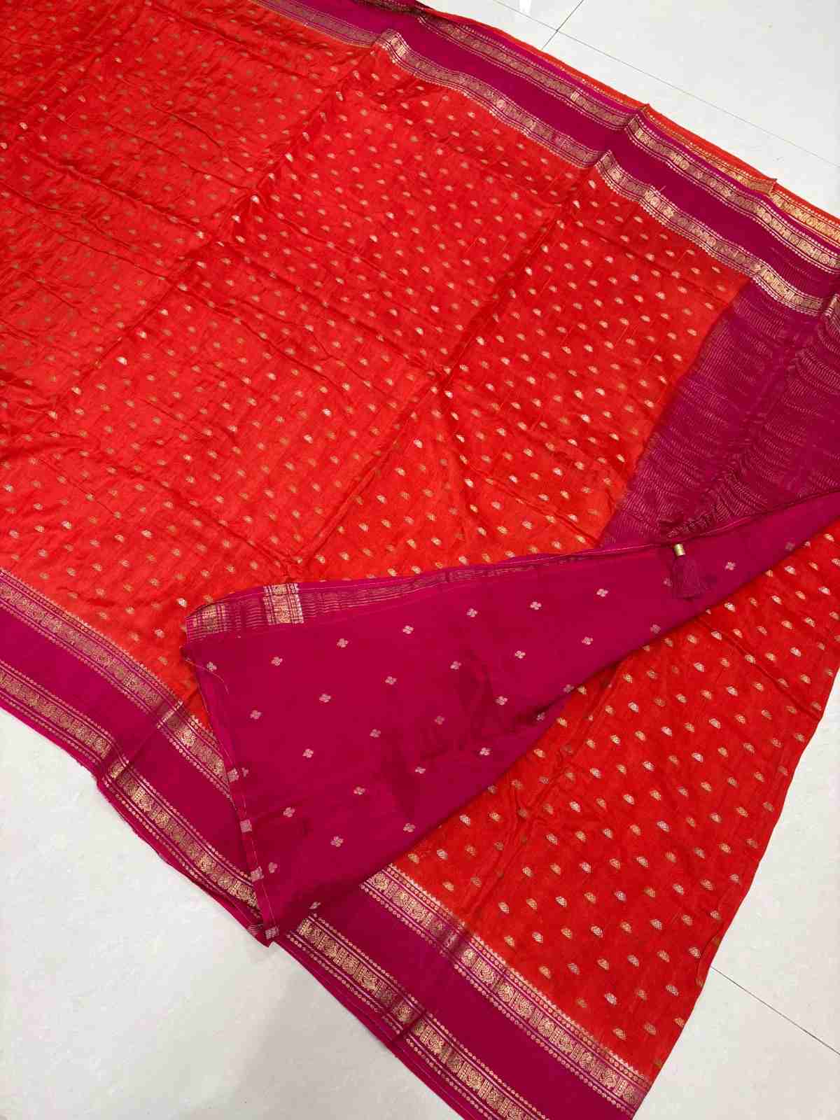 Orange and pink