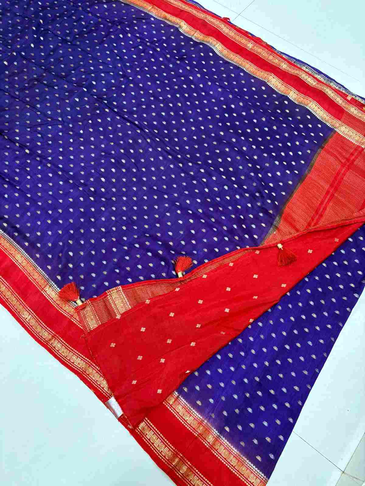 Blue and red