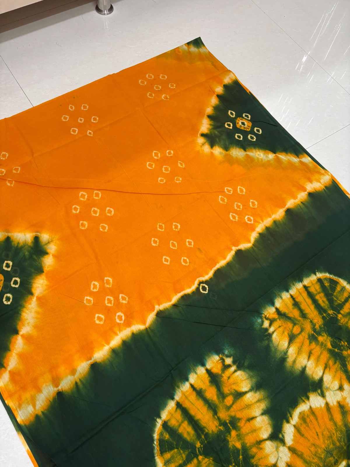 Mustard yellow and green 