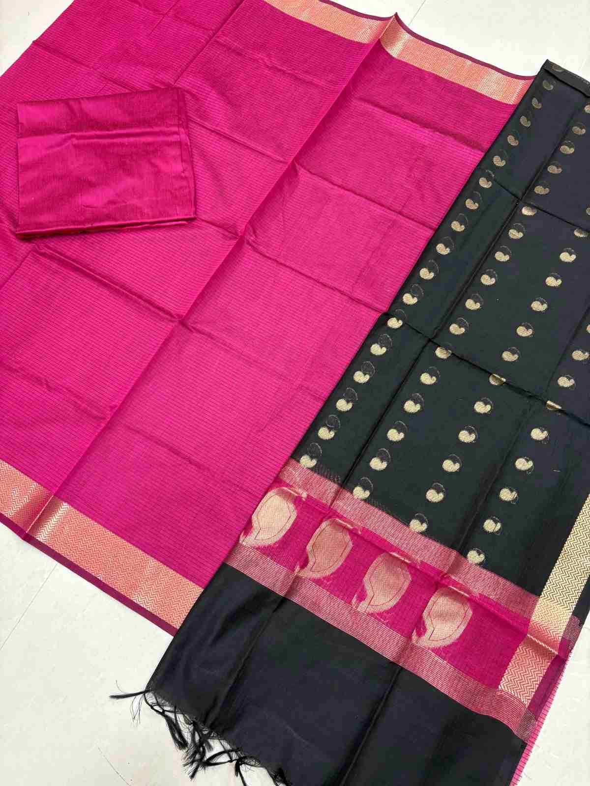 Pink and black