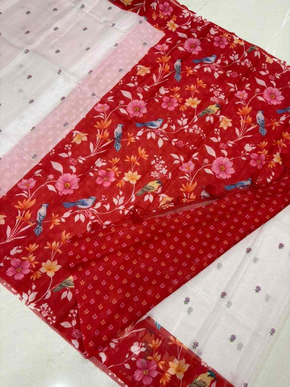 White with Red