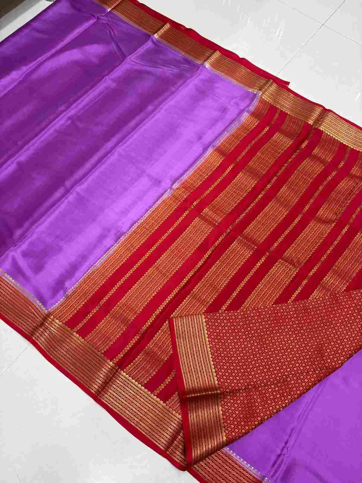 Lavender and red