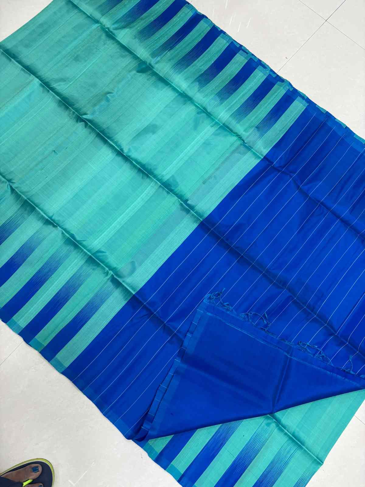 Sky blue with dark blue