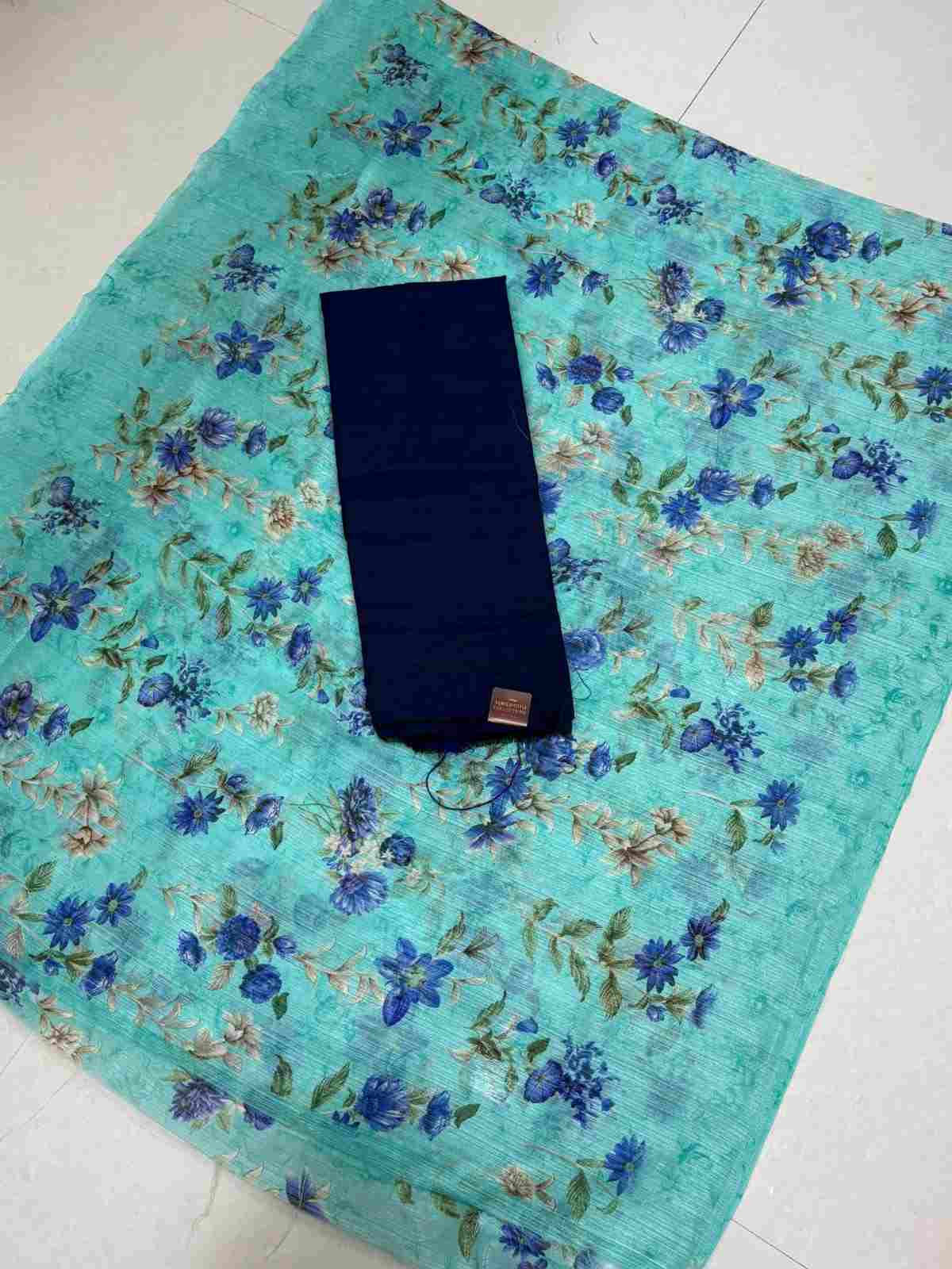 Crush silk with Kadhi cotton 