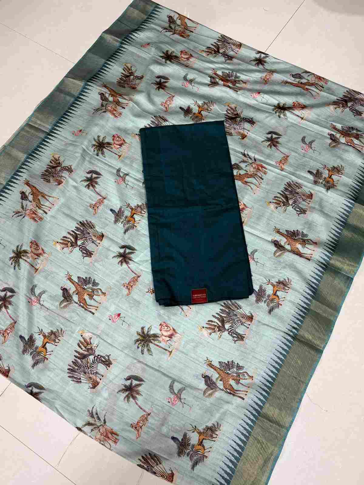 Tusser with Kadhi cotton