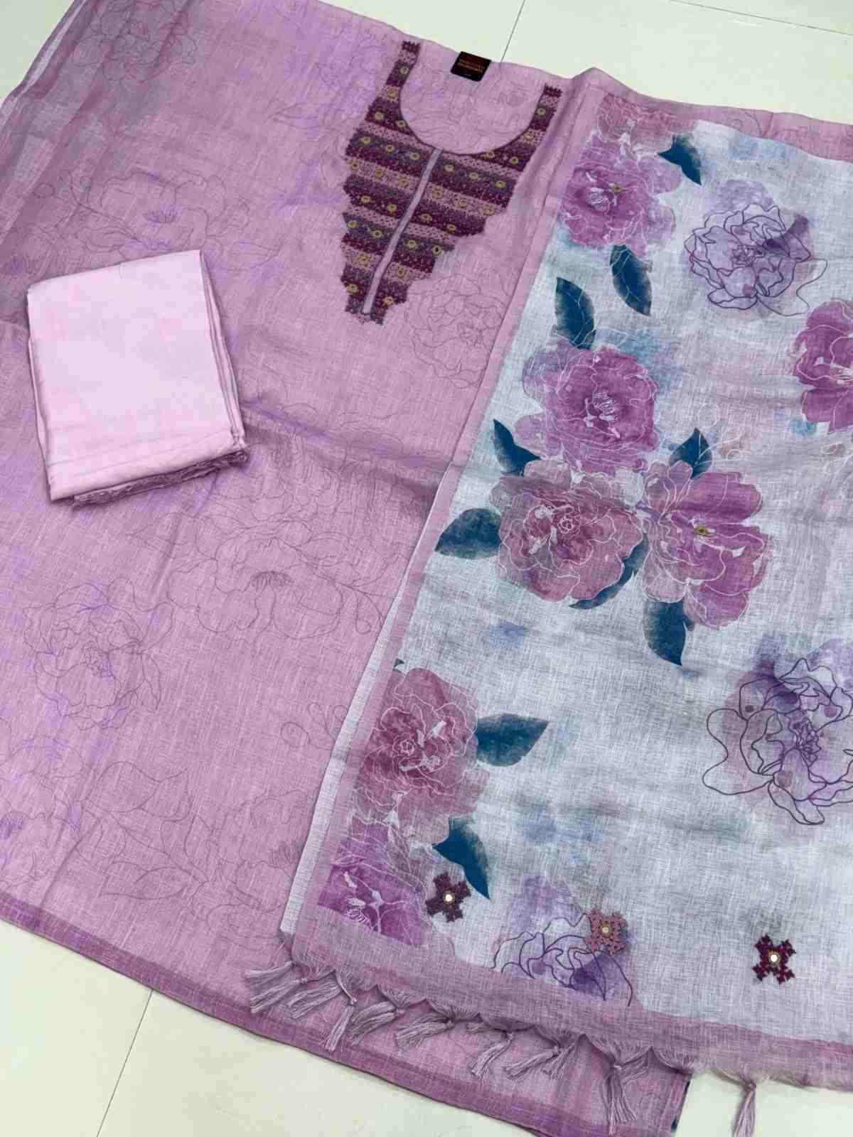 Chanderi kutch work 