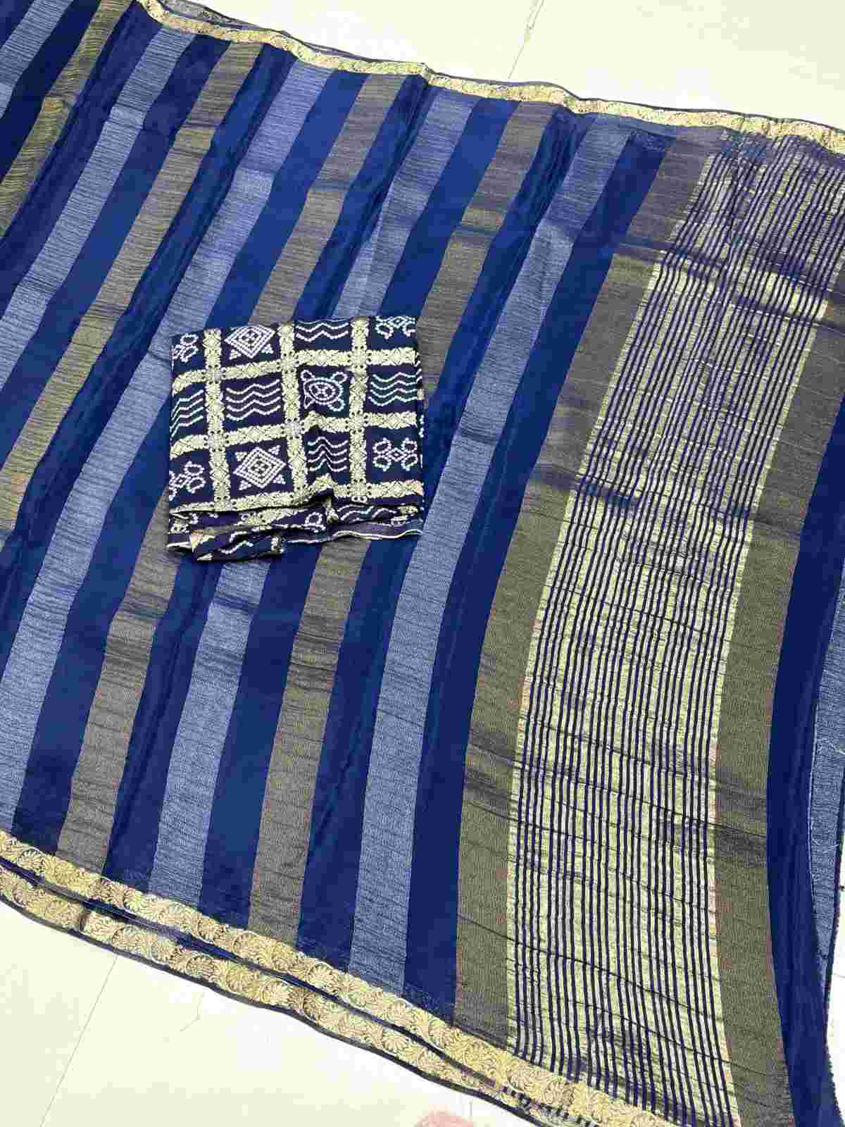 Tissue Chiffon Saree